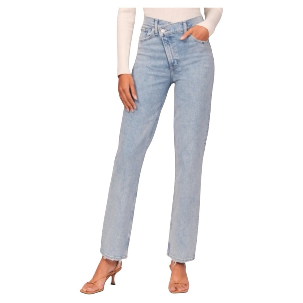 Abercrombie & Fitch The Dad High Rise Curve Love Jeans Size 27 (4)